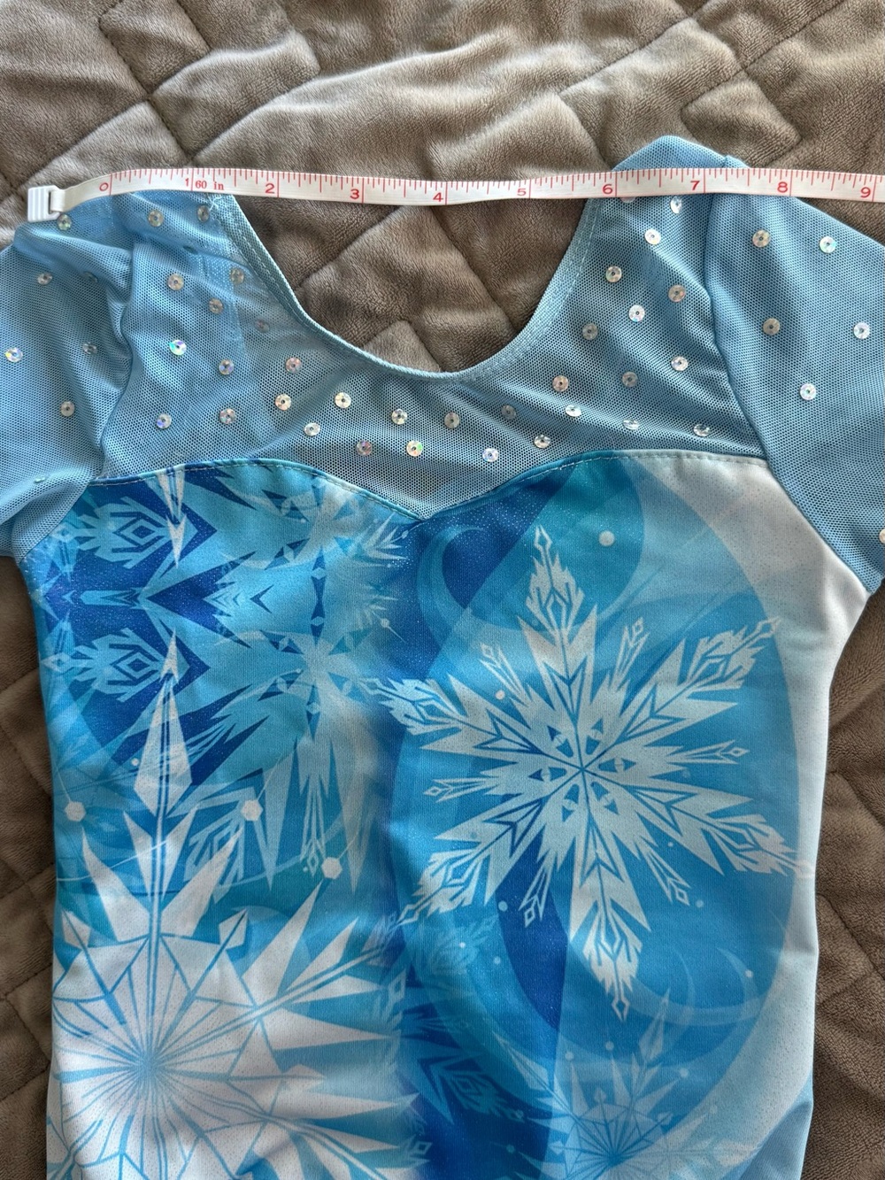 Frozen Snowflake Dance Gymnastics Leotard Girls sz 5